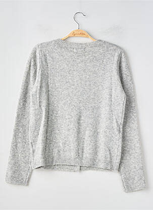 Gilet manches longues col rond gris MOLLY BRACKEN femme