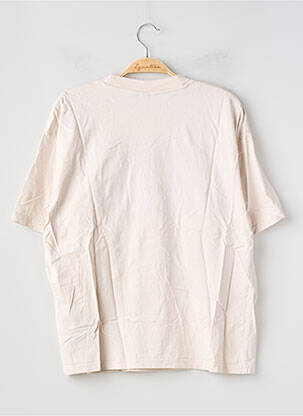 T-shirt sérigraphie manches courtes beige H&M femme
