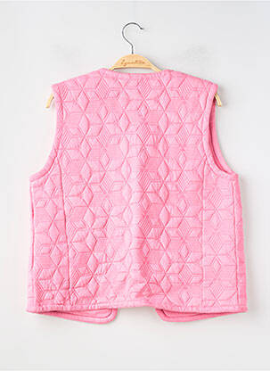 Gilet sans manche poches rose MAISON 123 femme