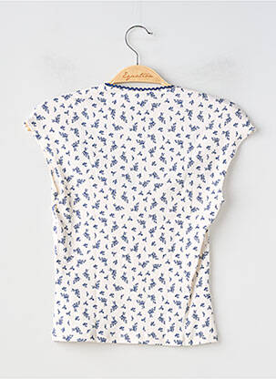 T-shirt col v manches courtes bleu DIVIDED H&M femme