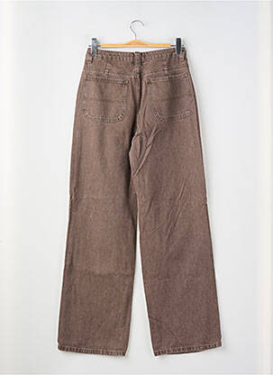 Jeans coupe large stretch taille haute marron PEPPERMAYO femme