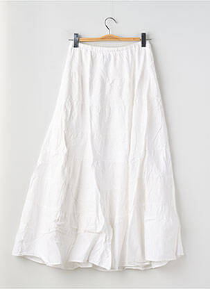 Jupe longue doublure blanc PEPPERMINT femme