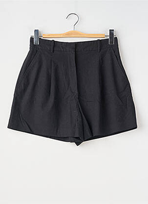 Short fermeture zippée sous rabat avec crochet taille haute noir ZARA femme