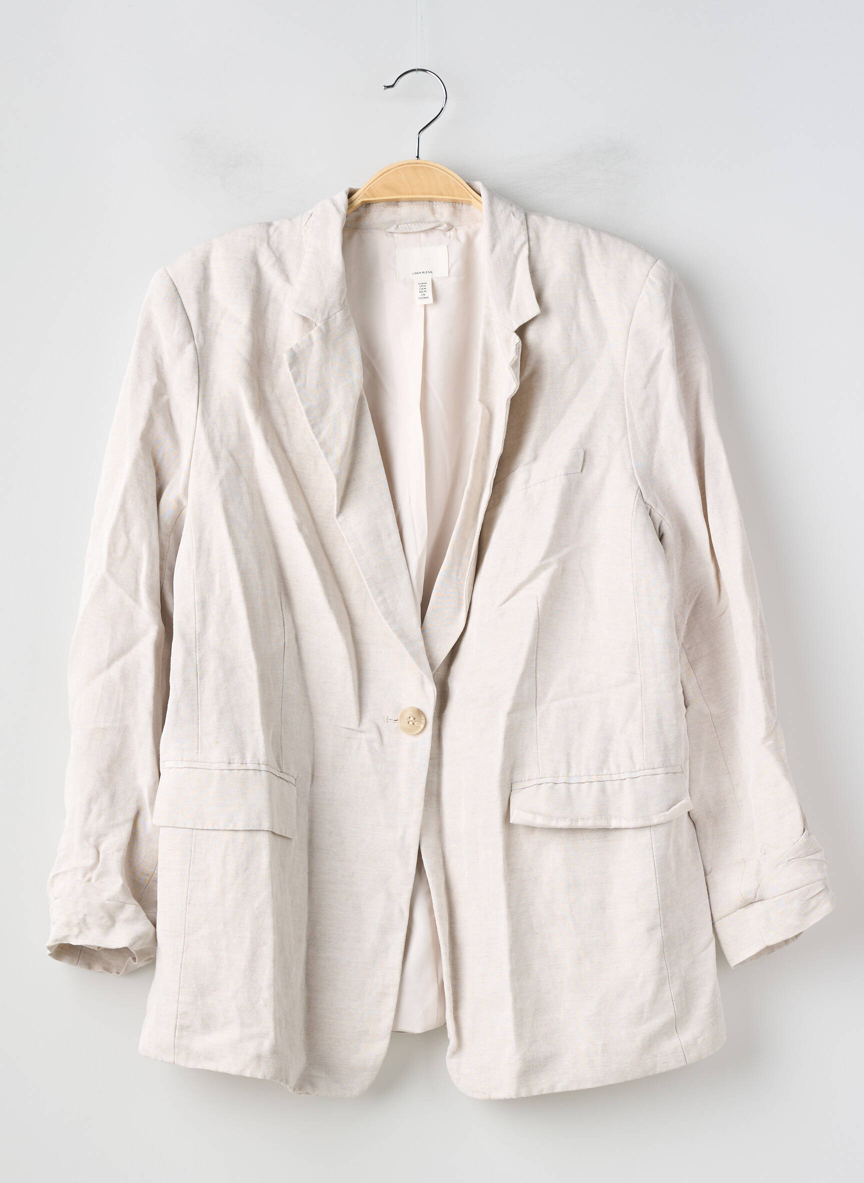 Blazer poches beige H&M femme