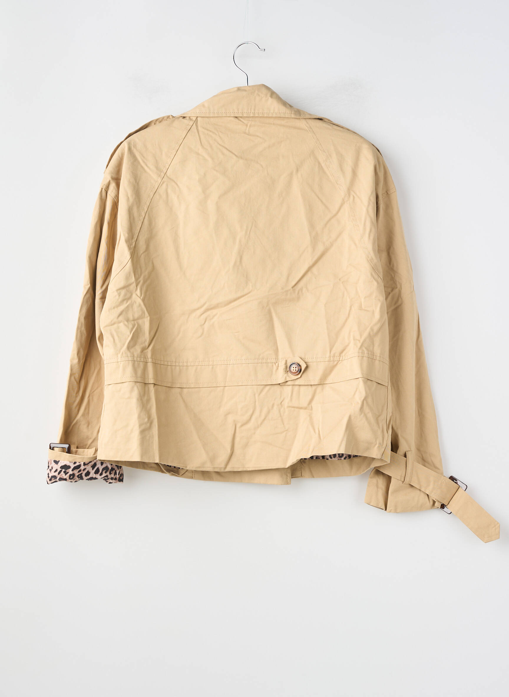 Trench tissage popeline sans capuche beige IN APRIL 1986 femme