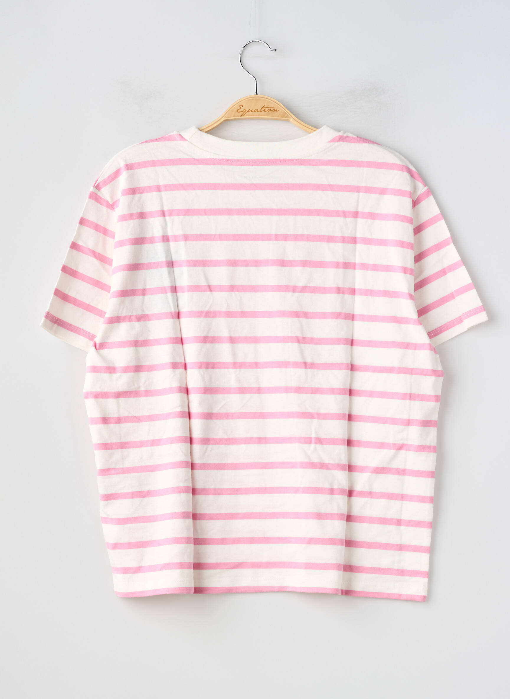 T-shirt coupe droite manches courtes rose LULUCASTAGNETTE femme