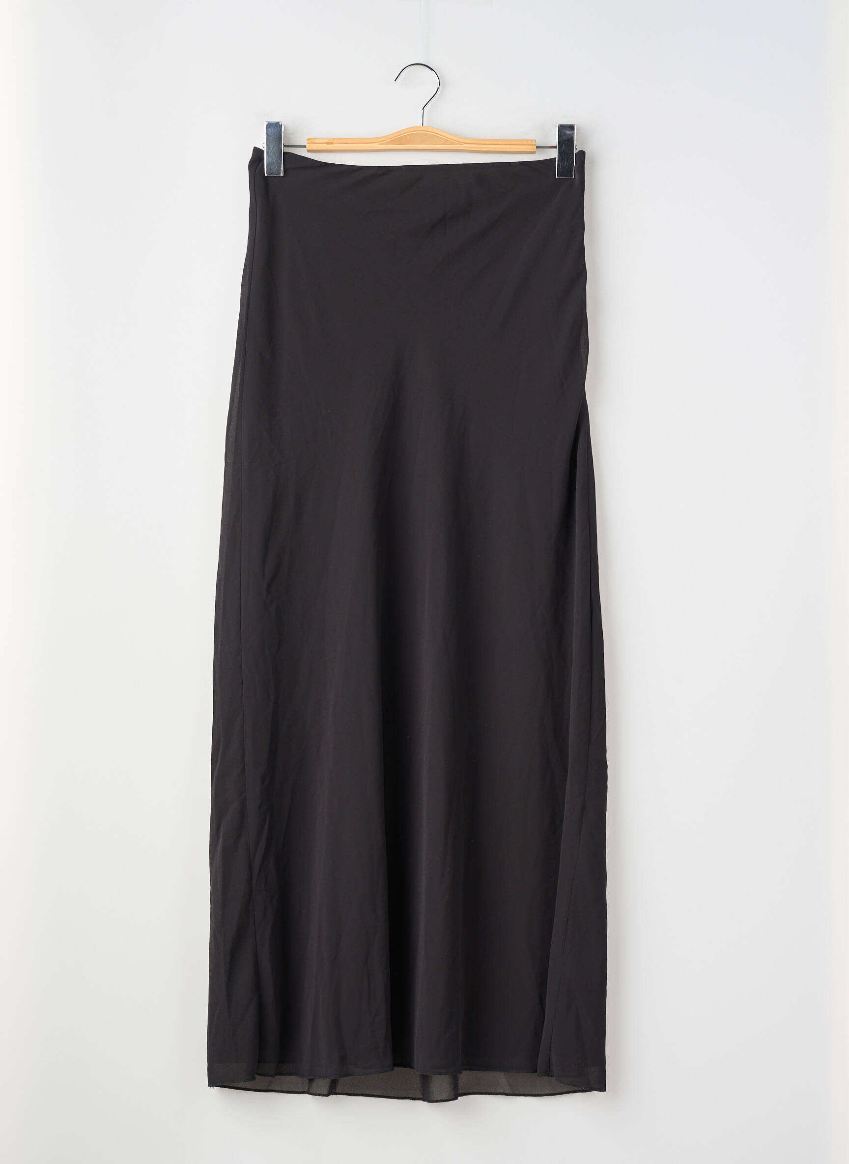 Jupe longue coupe fluide noir PEPPERMAYO femme