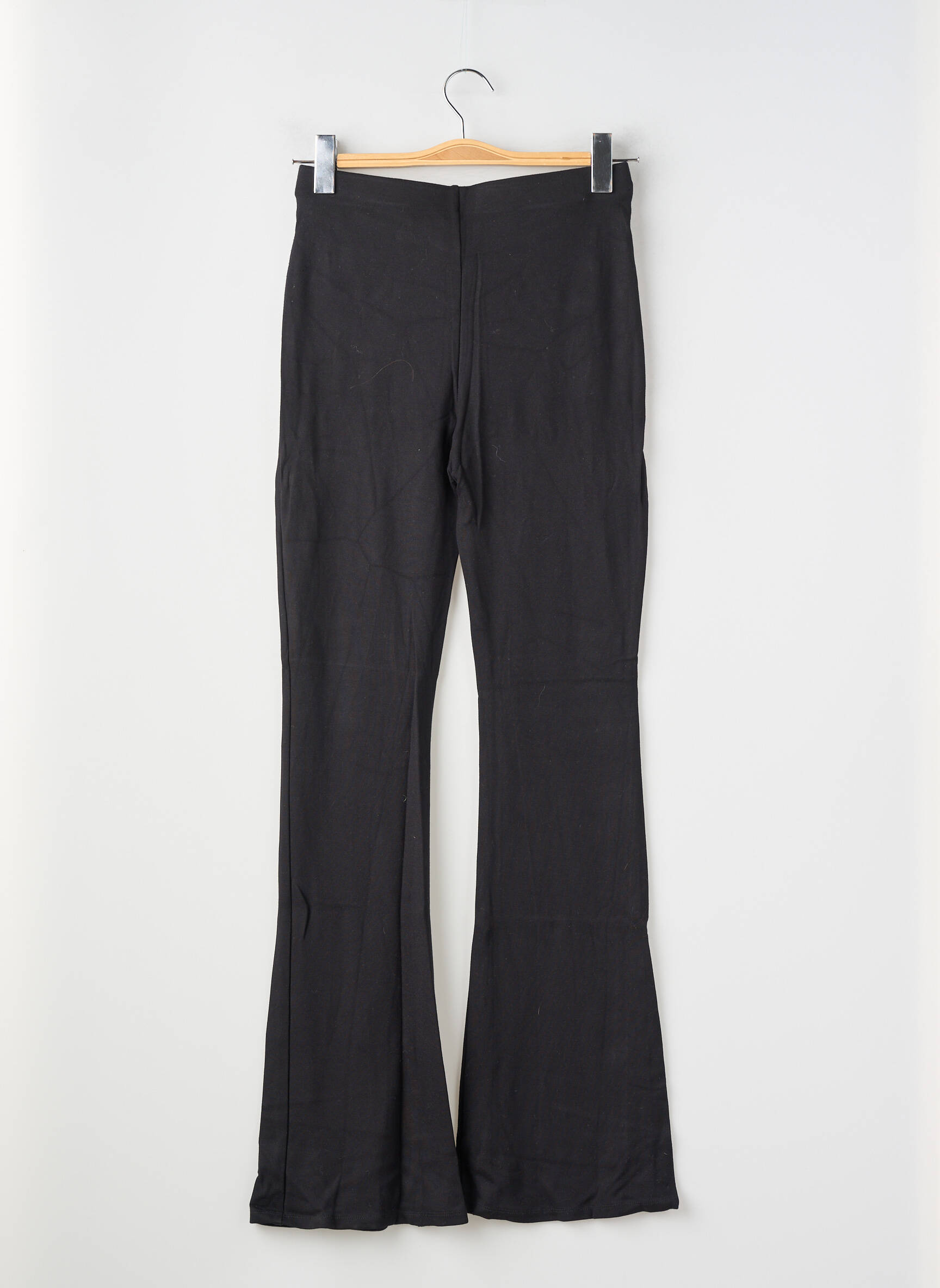 Pantalon flare stretch taille haute noir DIVIDED H&M femme