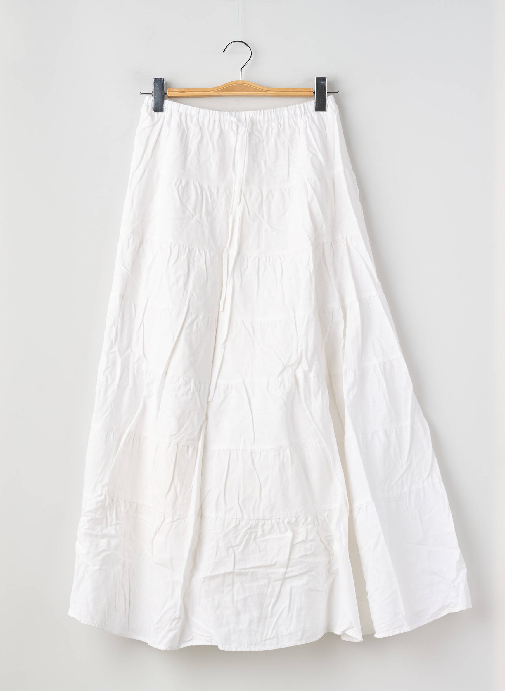Jupe longue doublure blanc PEPPERMINT femme