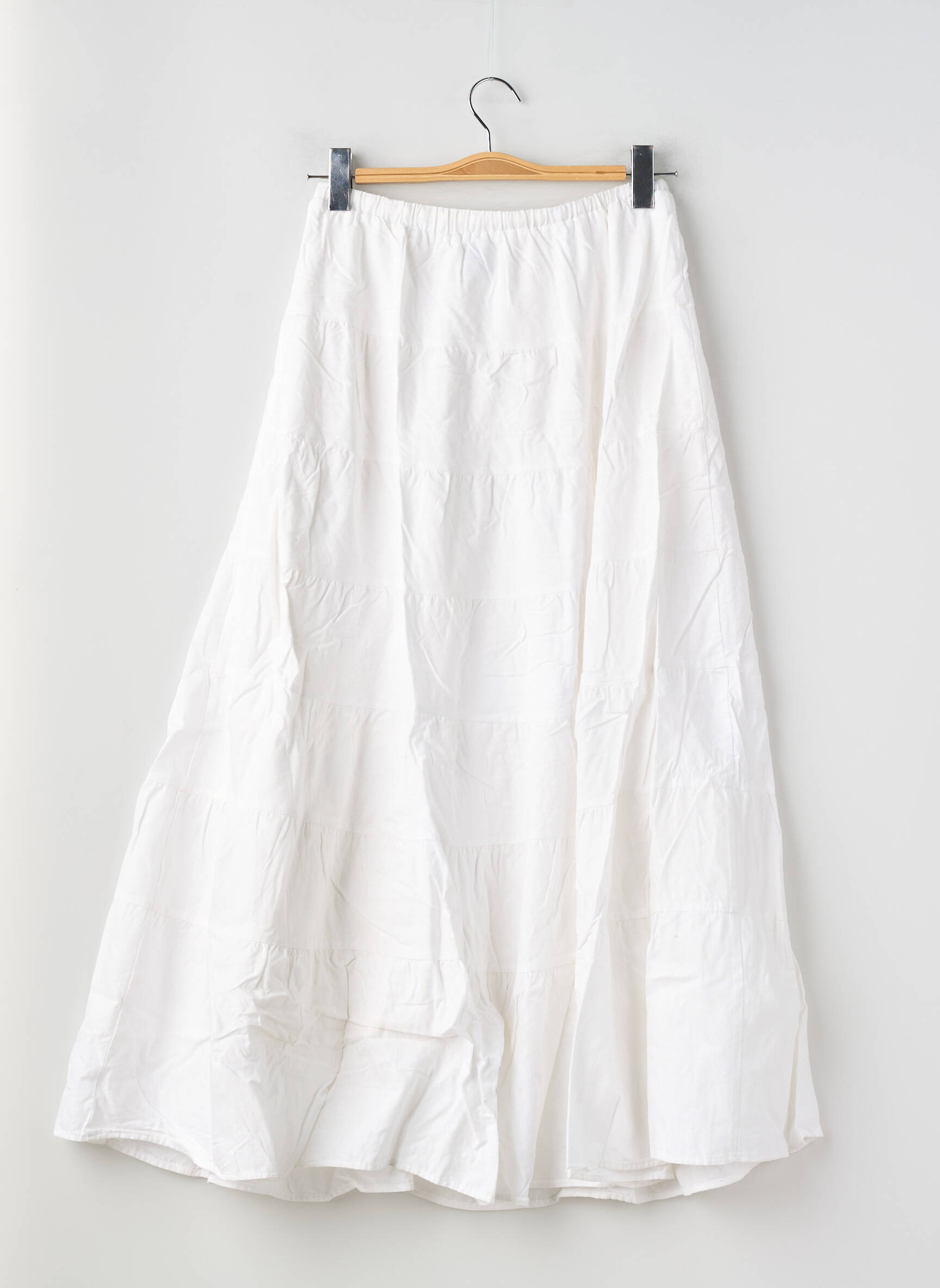 Jupe longue doublure blanc PEPPERMINT femme