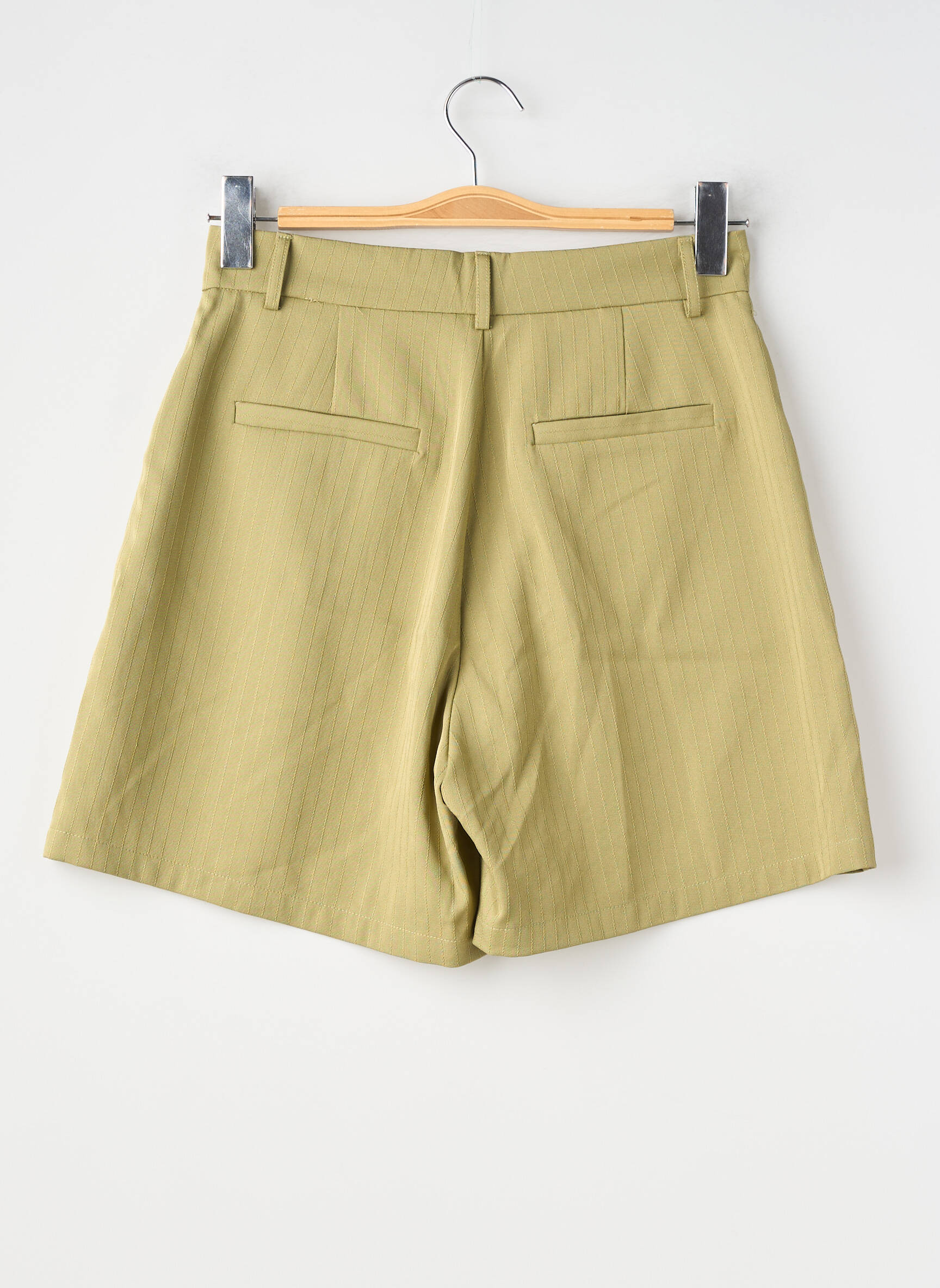 Short taille à pinces taille haute vert LOAVIES femme