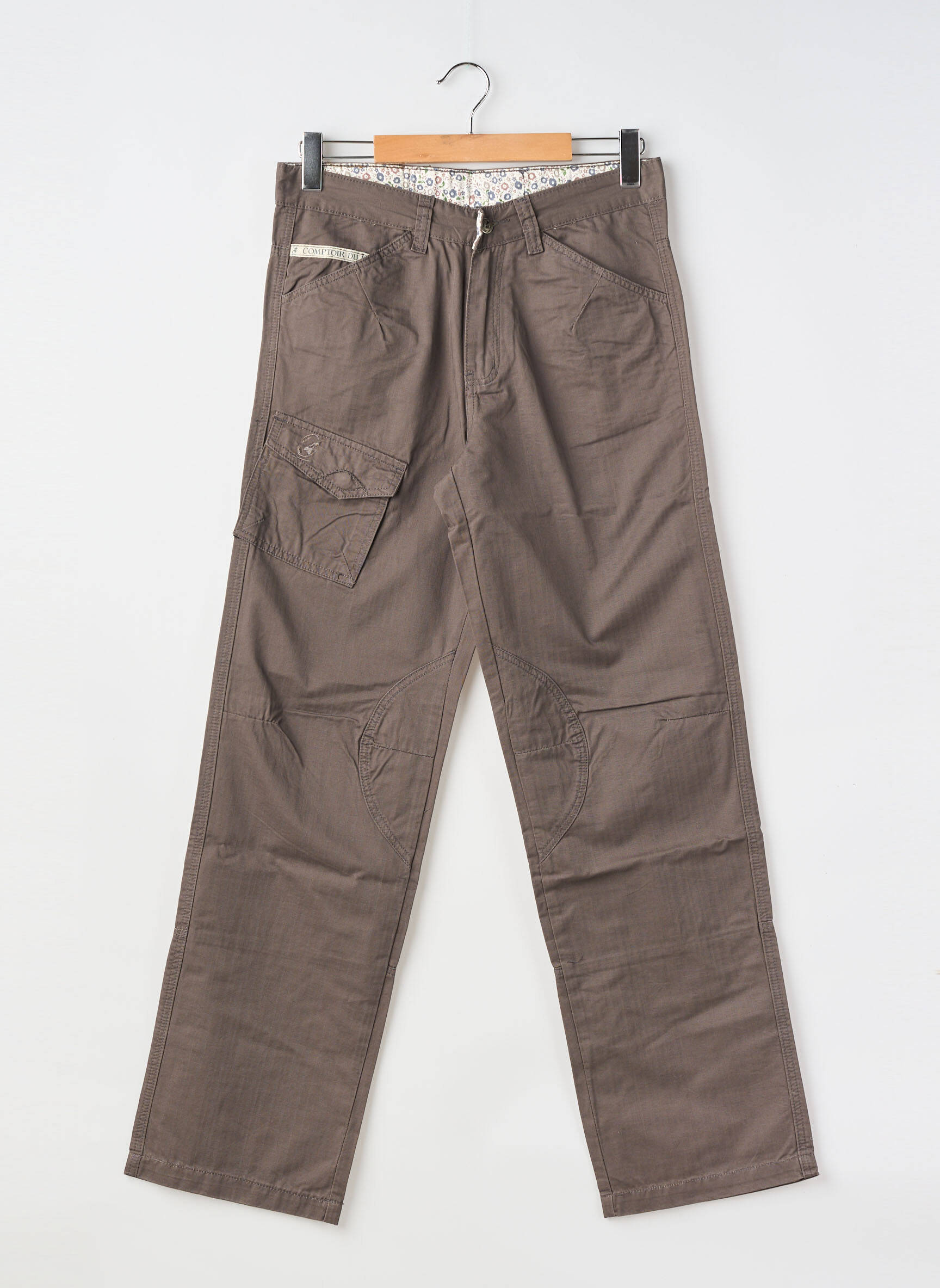 Pantalon droit taille normale taille normale gris COMPTOIR DU RUGBY homme