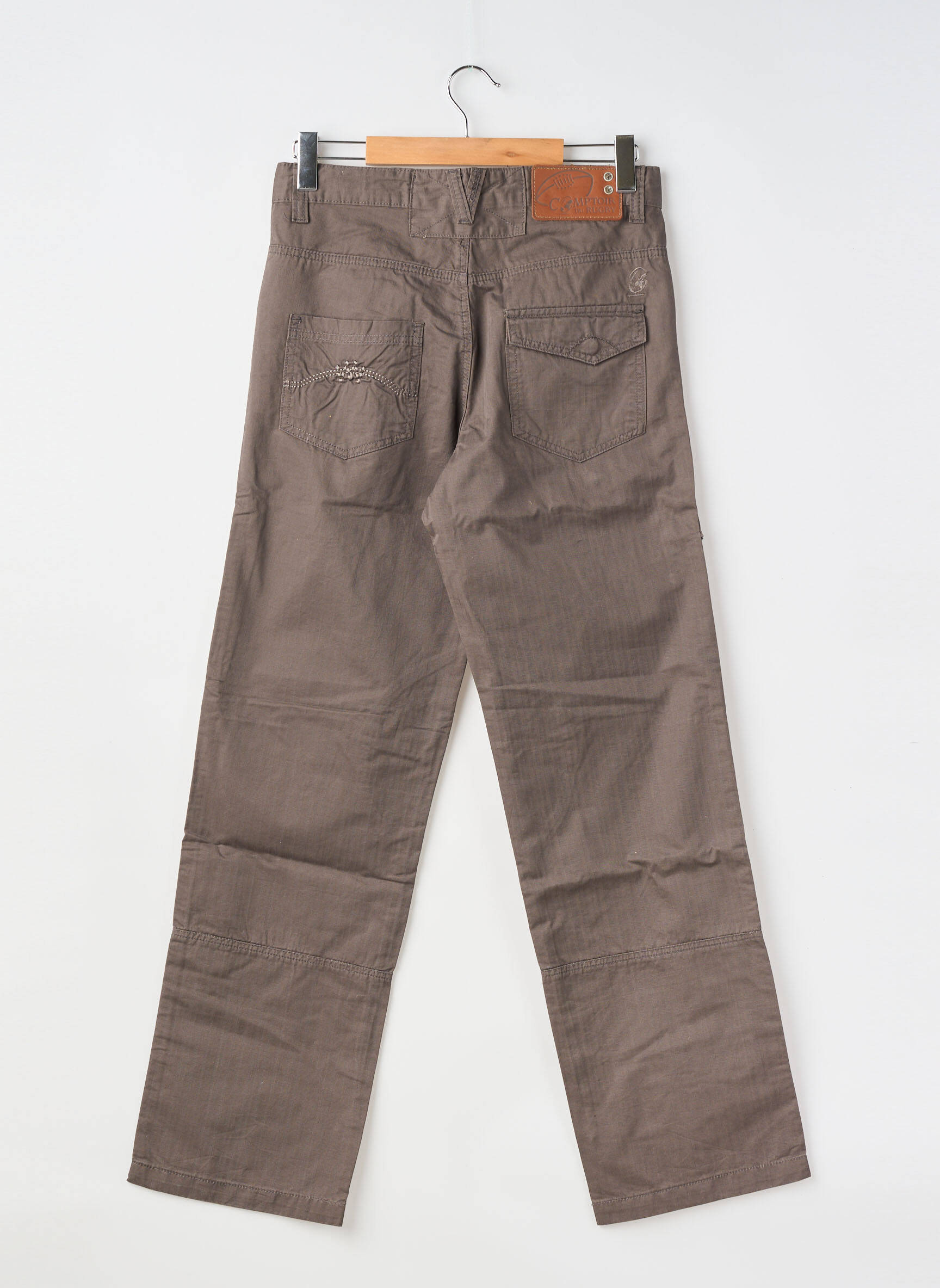 Pantalon droit taille normale taille normale gris COMPTOIR DU RUGBY homme