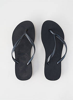 Tongs talon plat jusqu'à 3cm noir HAVAIANAS femme