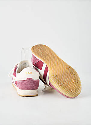 Baskets nubuck talon plat jusqu'à 3cm rouge GOLA femme