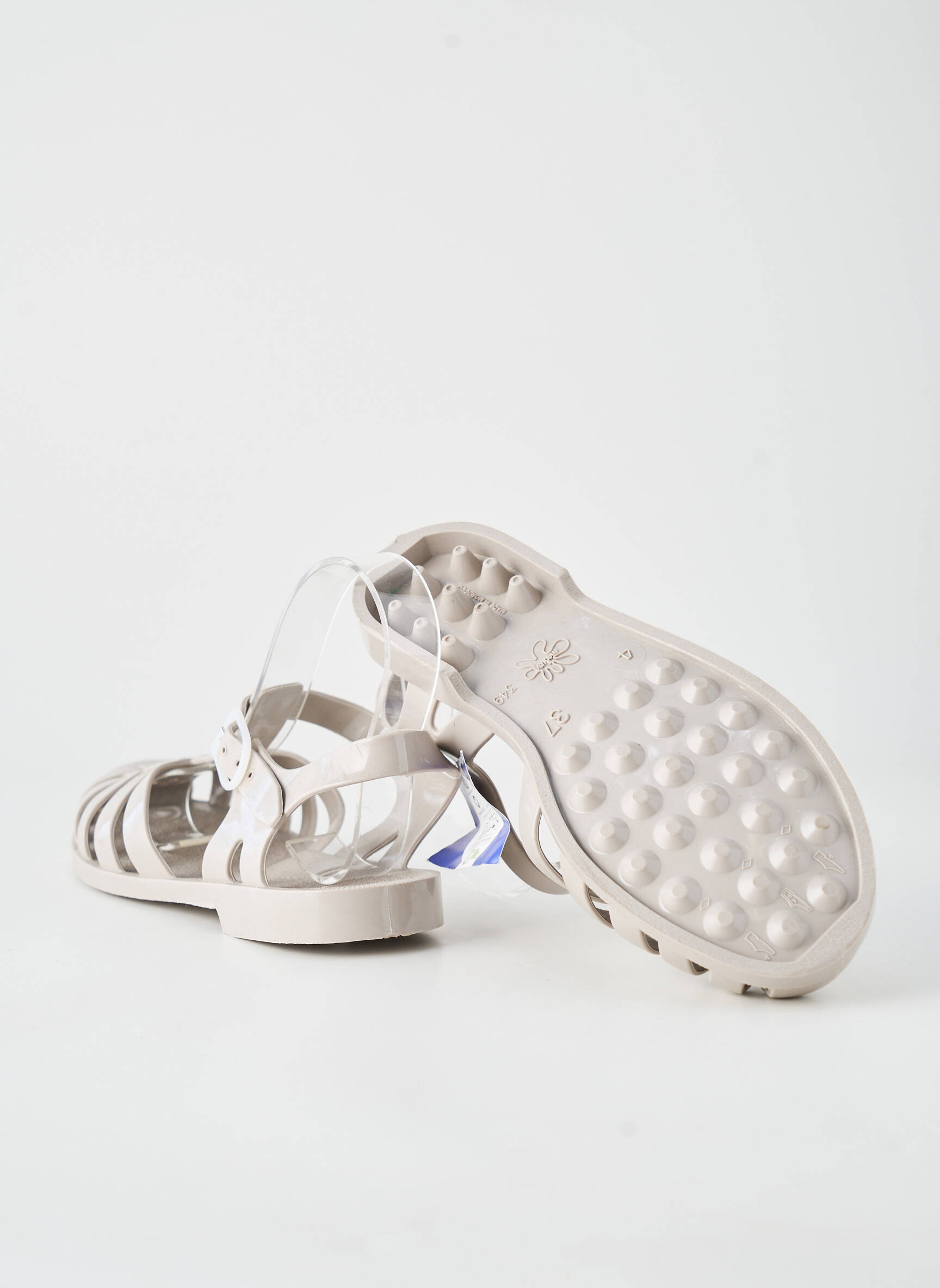 Chaussures aquatiques bout rond talon plat jusqu'à 3cm gris MEDUSE femme
