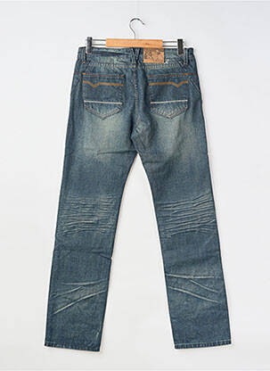 Jeans coupe droite fermeture zippée sous rabat boutonné taille normale bleu COMPTOIR DU RUGBY homme