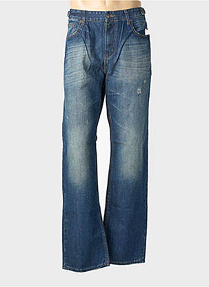 Jeans coupe droite effet usé délavé taille normale bleu USA RUGBY homme
