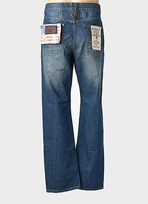 Jeans coupe droite effet usé délavé taille normale bleu USA RUGBY homme