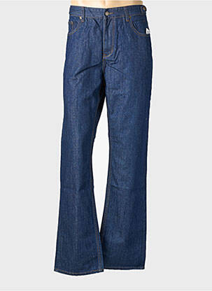 Jeans coupe droite fermeture zippée sous rabat boutonné taille normale bleu USA RUGBY homme