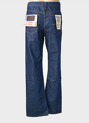 Jeans coupe droite fermeture zippée sous rabat boutonné taille normale bleu USA RUGBY homme