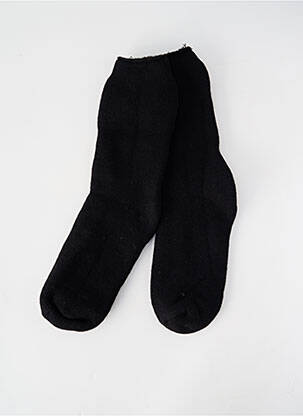 Chaussettes stretch noir SANS MARQUE homme