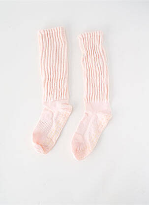 Chaussettes stretch rose SANS MARQUE femme
