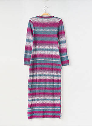 Robe pull stretch manches longues violet BROWNIE femme