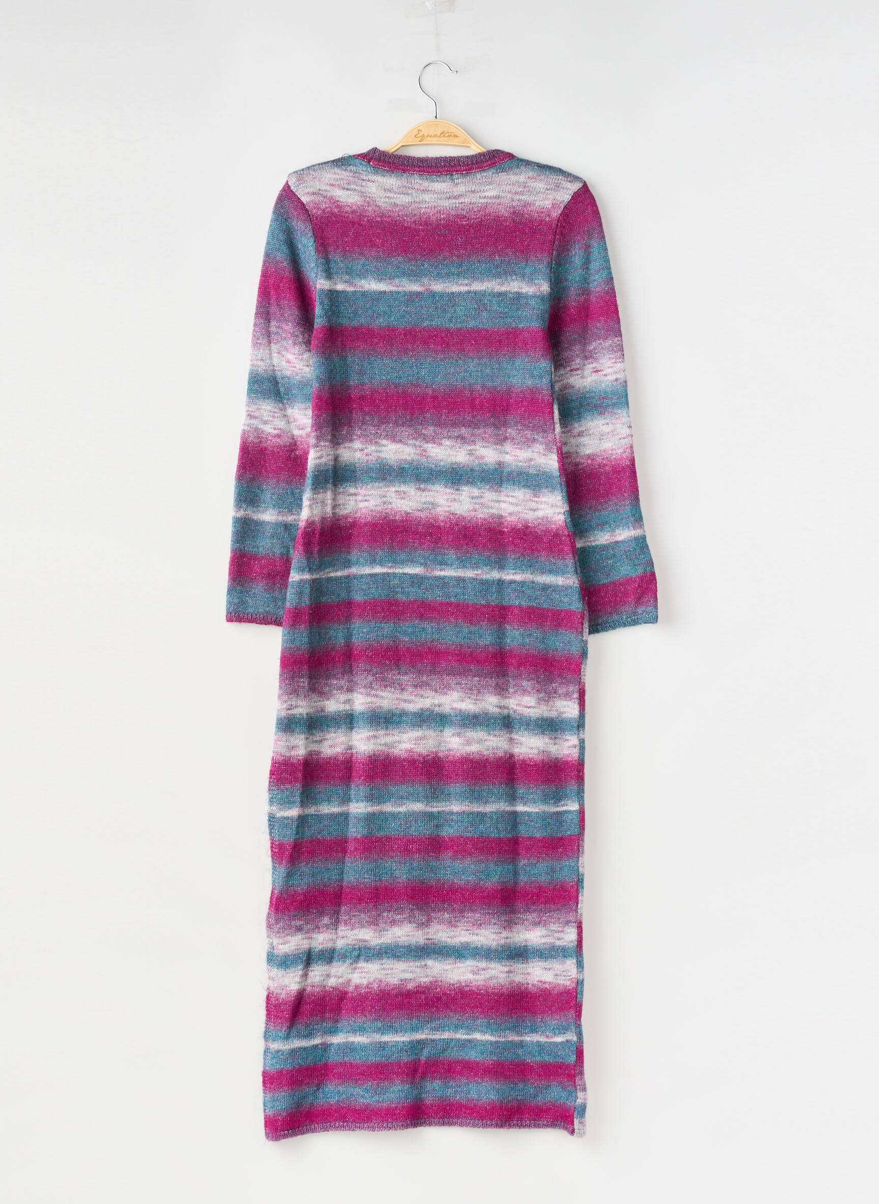 Robe pull stretch manches longues violet BROWNIE femme