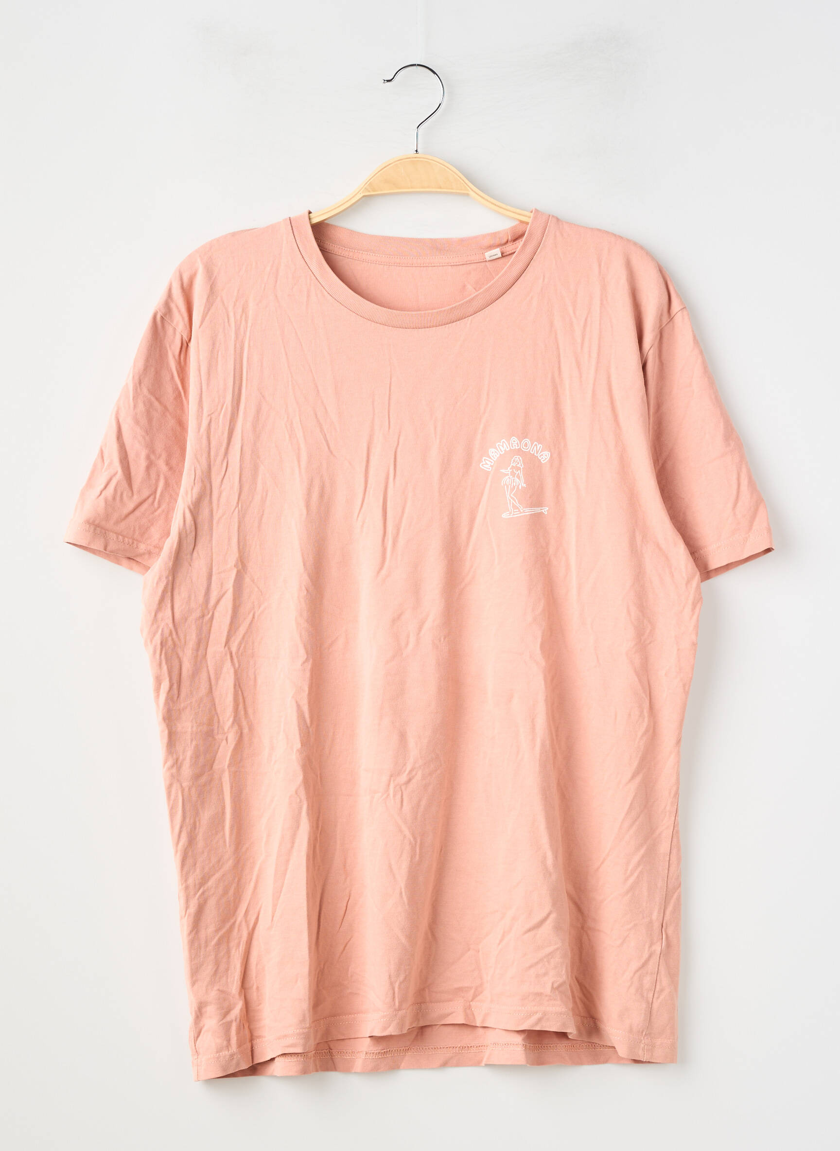 T-shirt coupe droite manches courtes rose SANS MARQUE femme