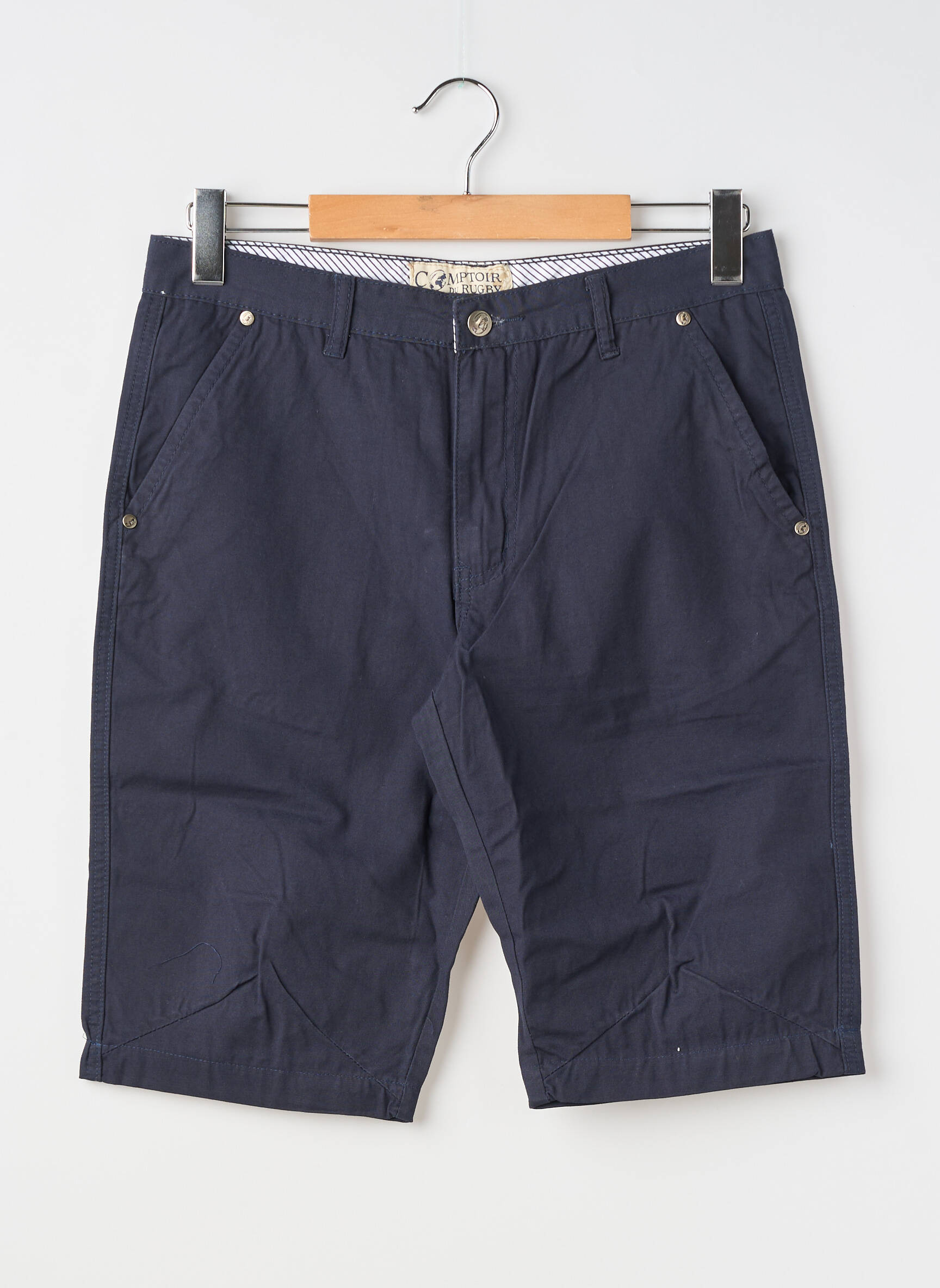 Bermuda coupe droite taille normale bleu COMPTOIR DU RUGBY homme
