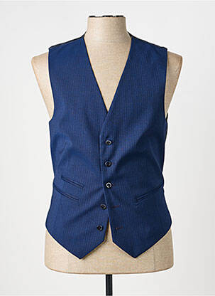 Gilet sans manche coupe cintrée bleu SAINT HILAIRE homme