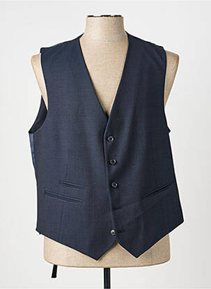 Gilet sans manche fermeture boutonnée sur le devant bleu SAINT HILAIRE homme
