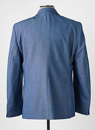 Blazer tissage chiné bleu BRUNO SAINT HILAIRE homme