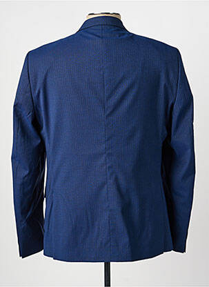 Blazer coupe cintrée bleu BRUNO SAINT HILAIRE homme