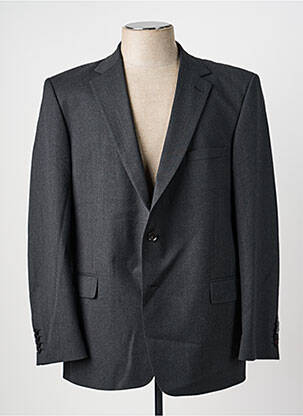 Blazer tissage chiné gris BRUNO SAINT HILAIRE homme