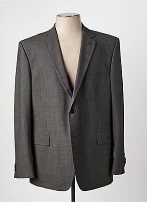 Blazer tissage chiné gris BRUNO SAINT HILAIRE homme