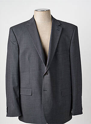 Blazer tissage chiné gris BRUNO SAINT HILAIRE homme