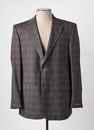 Blazer tissage chiné gris BRUNO SAINT HILAIRE homme