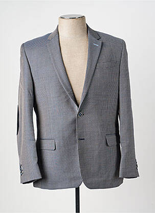 Blazer tissage chiné bleu MONSIEUR HECTOR homme