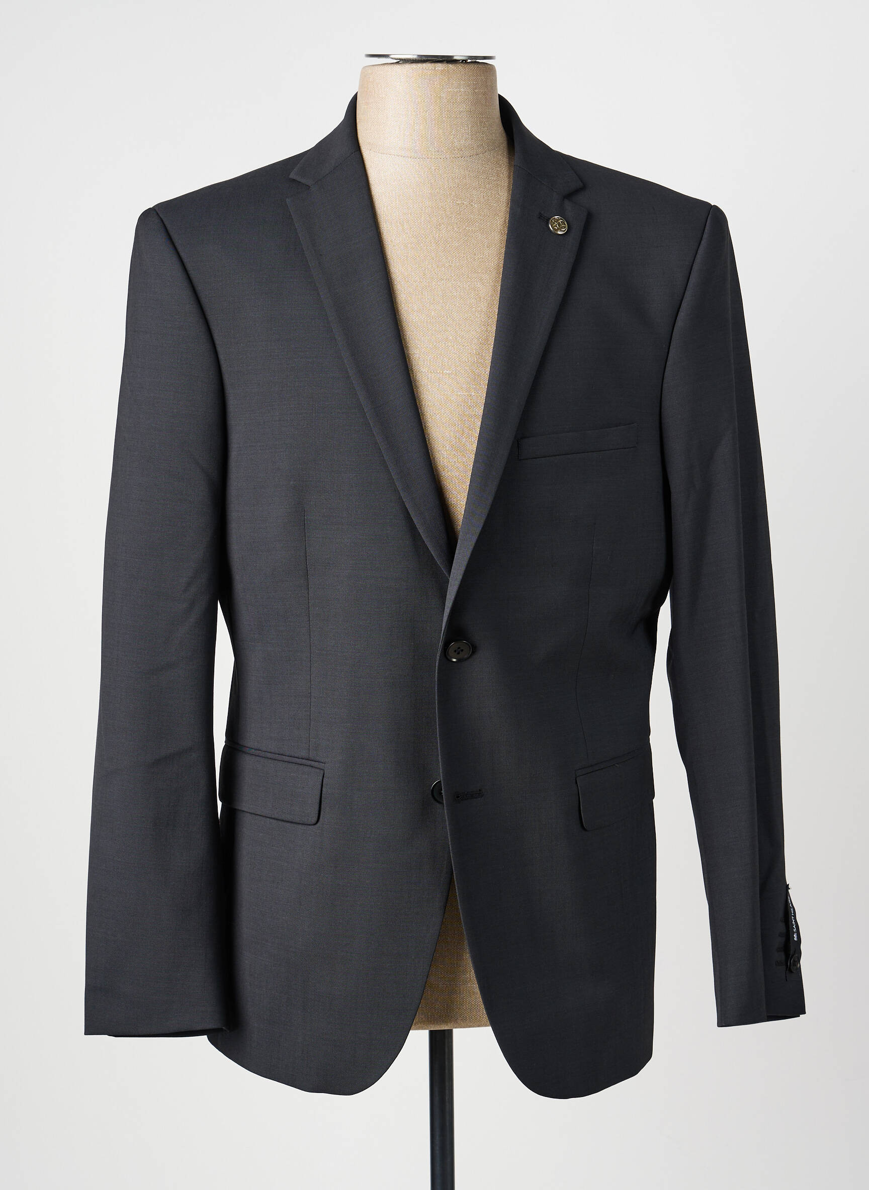 Blazer coupe cintrée gris BRUNO SAINT HILAIRE homme