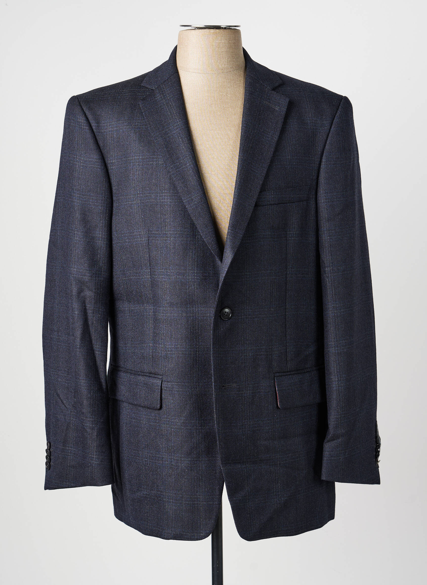 Blazer tissage chiné gris BRUNO SAINT HILAIRE homme
