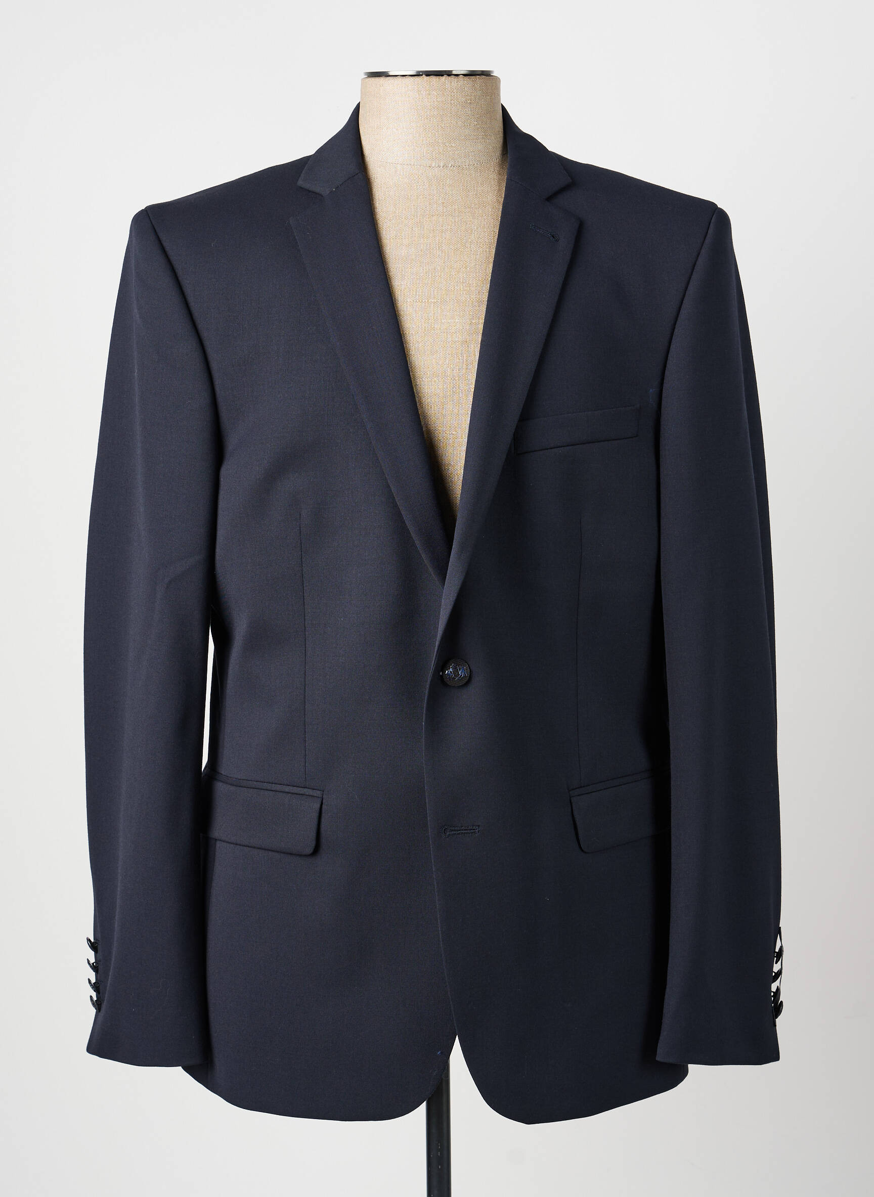 Blazer coupe cintrée gris BRUNO SAINT HILAIRE homme