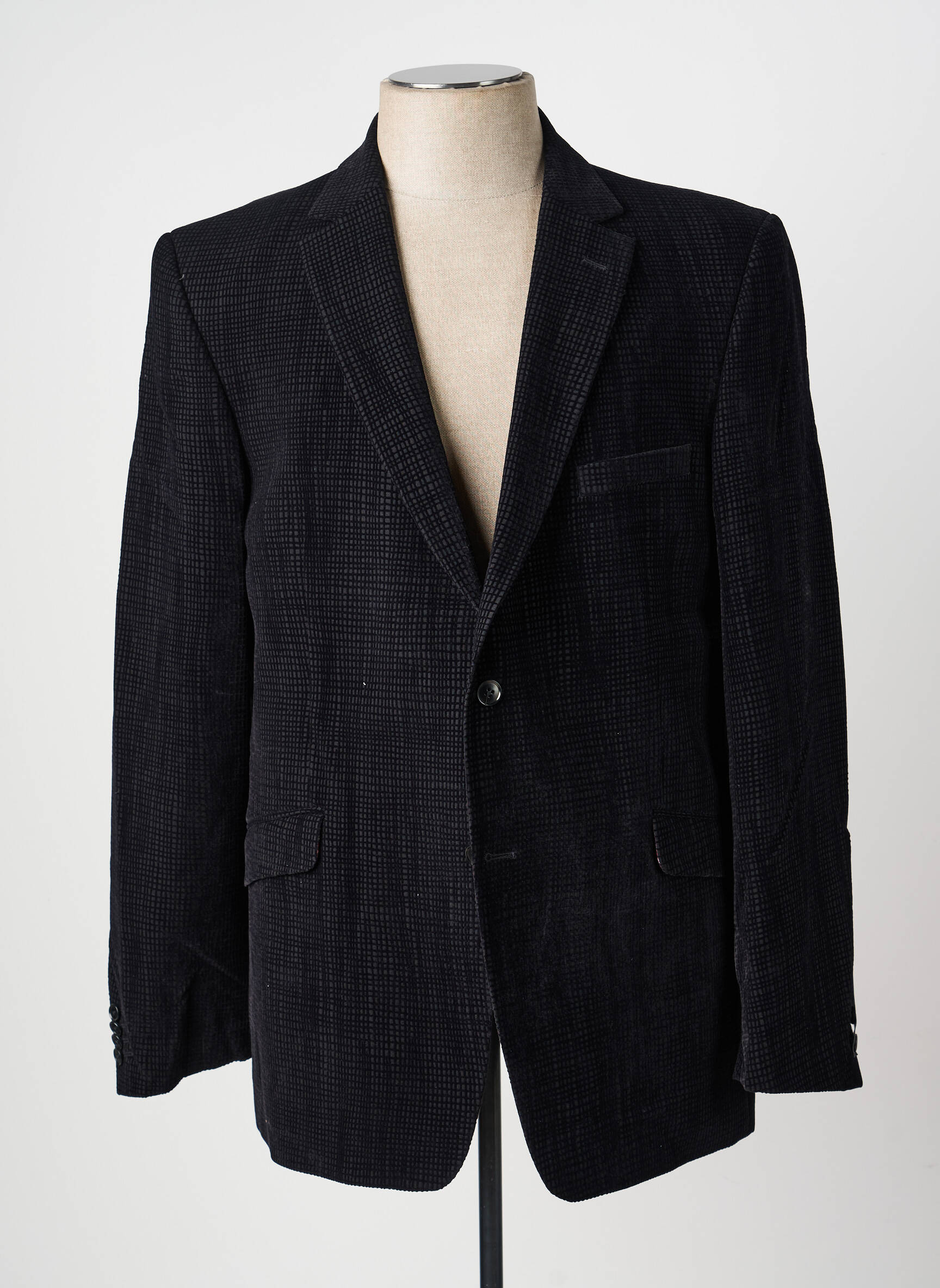 Blazer coupe cintrée noir BRUNO SAINT HILAIRE homme
