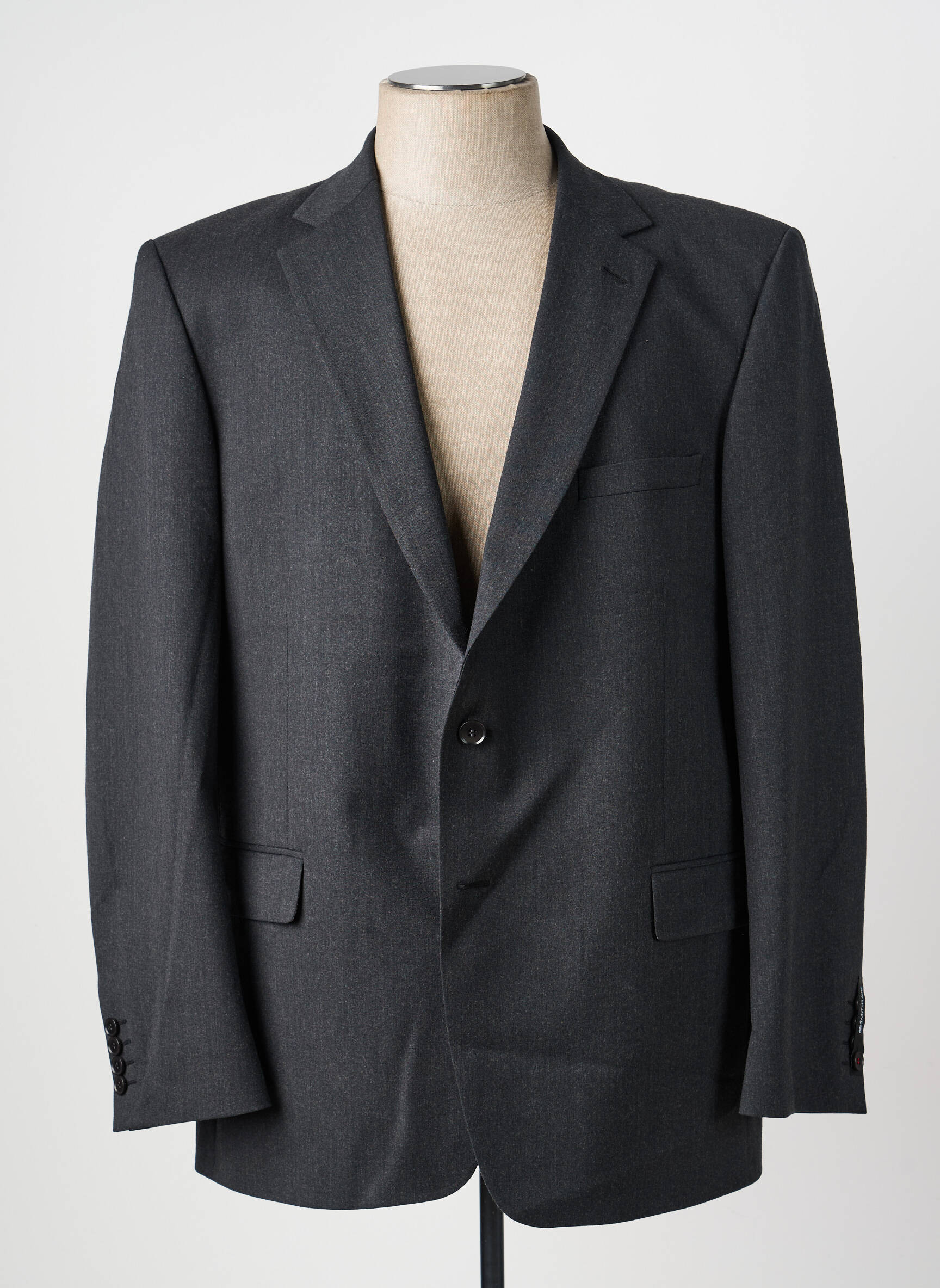 Blazer tissage chiné gris BRUNO SAINT HILAIRE homme