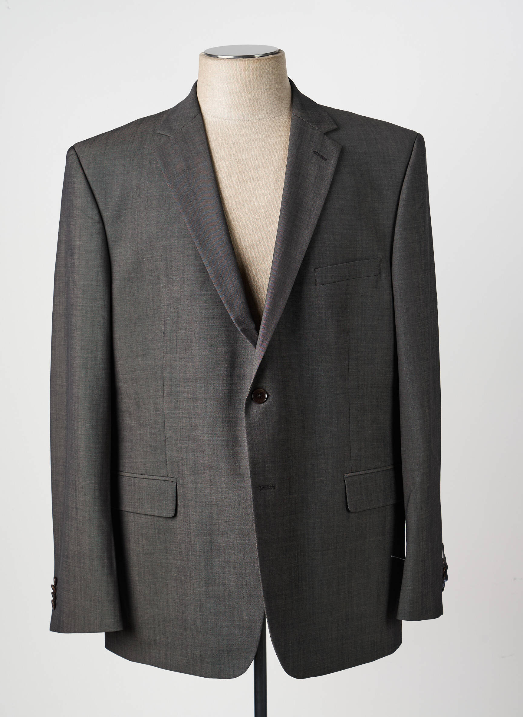 Blazer tissage chiné gris BRUNO SAINT HILAIRE homme