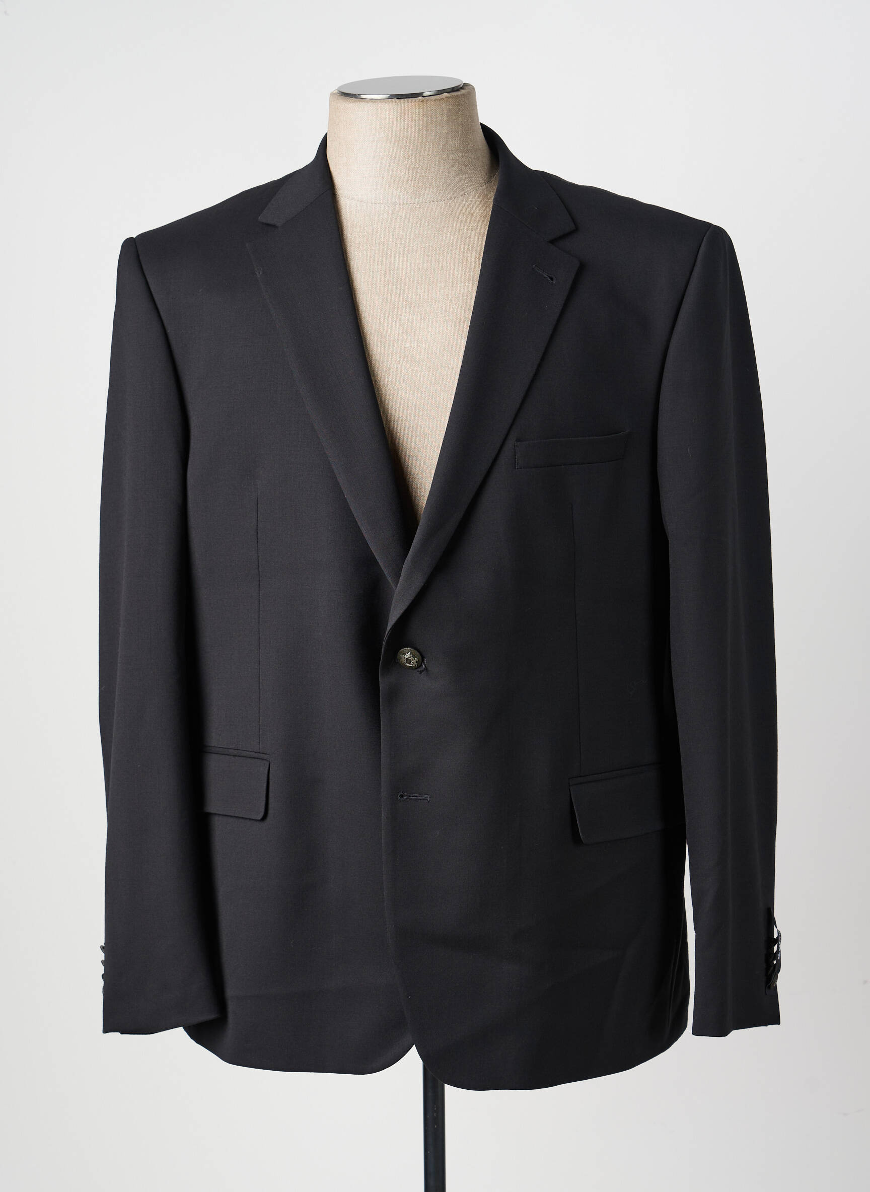Blazer coupe cintrée noir BRUNO SAINT HILAIRE homme
