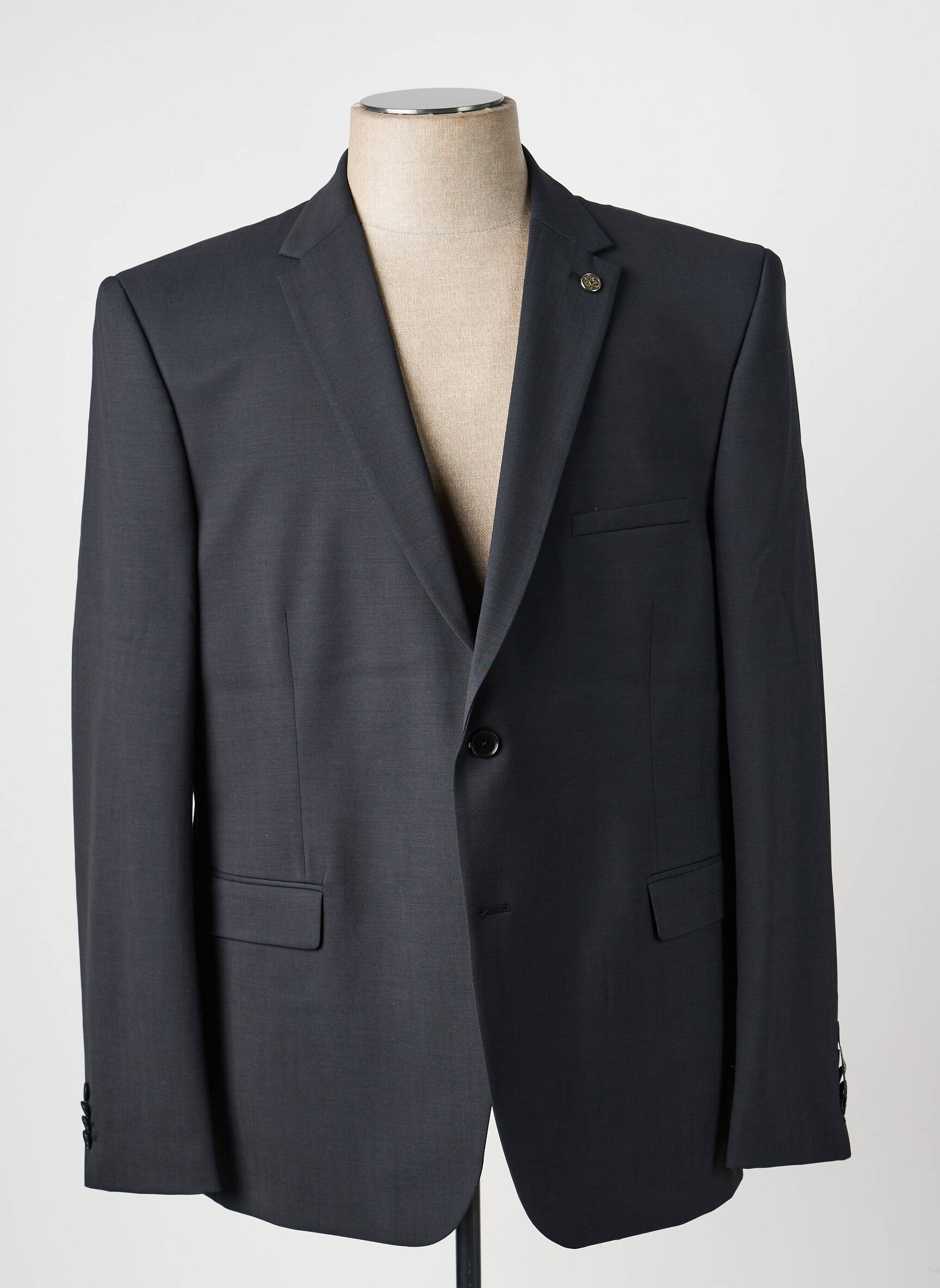 Blazer coupe cintrée gris BRUNO SAINT HILAIRE homme