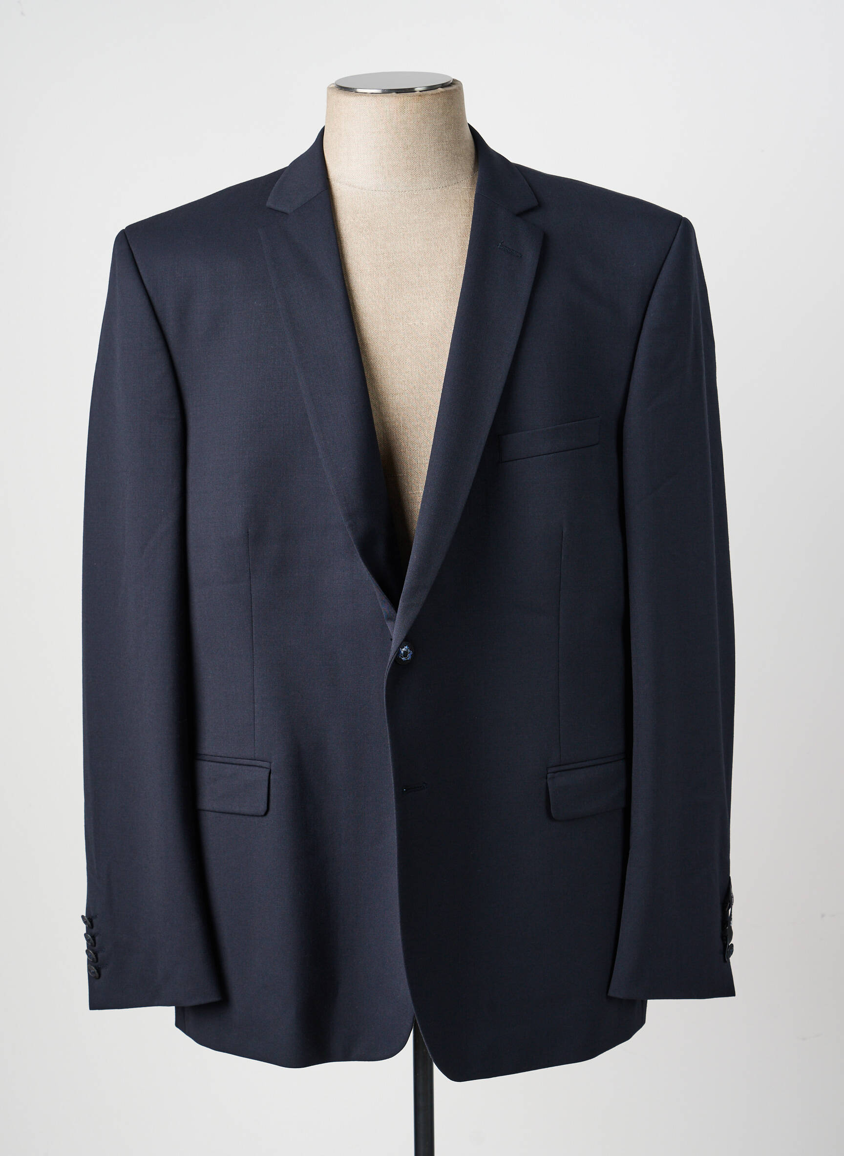 Blazer coupe cintrée bleu BRUNO SAINT HILAIRE homme
