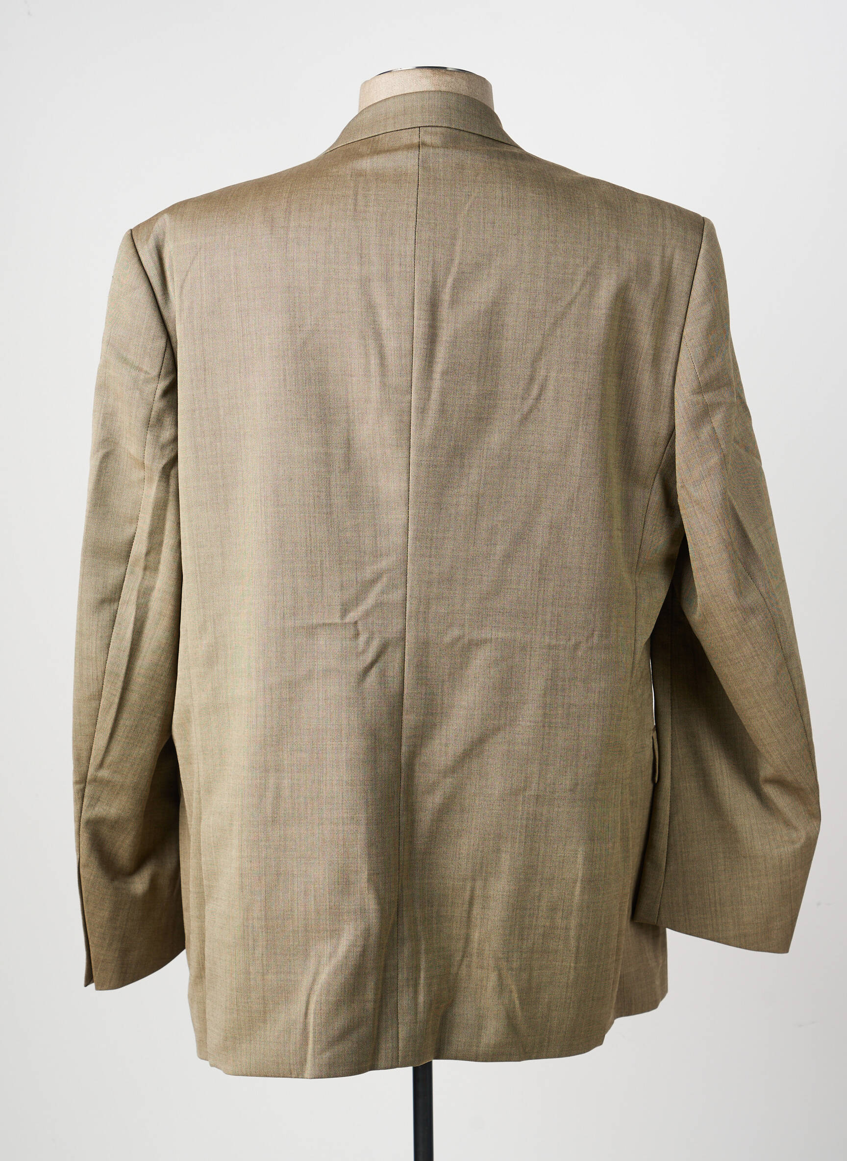 Blazer tissage chiné beige BRUNO SAINT HILAIRE homme